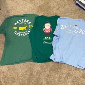 Three 2020 Masters shirts